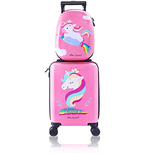 emissary Kids Luggage With Wheels For Girls, Unicorn Kids Luggage Set,  Childrens Luggage For Girls With Wheels, Kids Suitcases With Wheels For  Girl