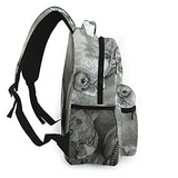 Multi leisure backpack,American Staffordshire Terrier Bulldog Veteri, travel sports School bag for adult youth College Students