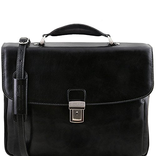 Tuscany Leather Alessandria - Leather Multi Compartment Tl Smart Laptop ...