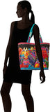 Laurel Burch Shoulder Tote Zipper Top 19, 1/2-Inch By 6, 3/4-Inch By 15-Inch, Fantasticats