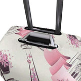 Suitcase Cover Suitcase Love Paris Doodle Luggage Cover Travel Case Bag Protector for Kid Girls