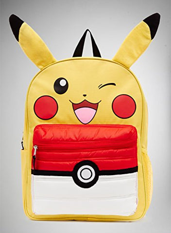 Pokemon Pikachu 16" Backpack With Puff Pocket