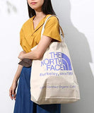 THE NORTH FACE 100% Organic Cotton Tote Shoulder Bag, Large-Capacity Anywhere Canvas Bag, Berkeley, since 1966 (Purple)