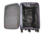 The Dance Angel Suitcase Size Medium Purple and Black"Purple Reign" (Rolling Dance Bag With Costume