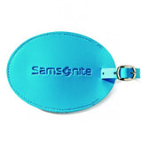 Samsonite Large Vinyl ID Tag Pagoda Blue