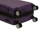 Rockland Luggage 20 Inch 28 Inch 2 Piece Expandable Spinner Set, Purple, One Size