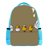 LORVIES Brown Bird Backpack Kids School Book Bags for Elementary Primary Schooler for Boys