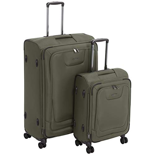 Softside Luggage Set 3 Piece Set Carry On Suitcase Lock Expandable Spinner