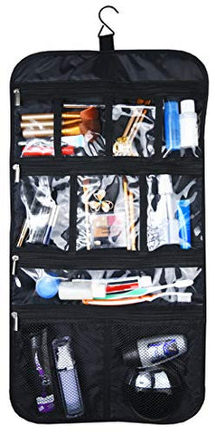 Premium Hanging Toiletry Travel Bag - Cosmetic, Jewelry, Toiletry & Accessory Storage Organizer