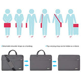 YOUPECK 15.6 Inch Laptop Sleeve Case Messenger Shoulder Bag Padded Nylon Shockproof Waterproof