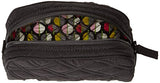 Vera Bradley Medium Zip Cosmetic Bag, Classic Black, One Size