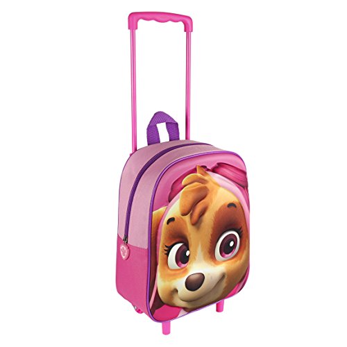 Paw Patrol Soft Side Luggage - 17" Rolling Suitcase Travel Trolley for  Kids