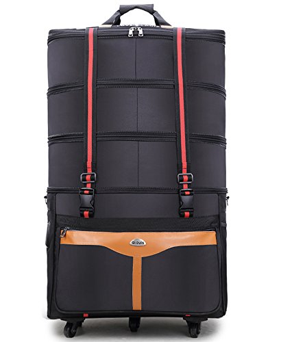 Ailouis 36 Inch Expandable Extra Large Wheeled Travel Duffel Luggage ...