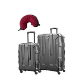 Samsonite Centric 3 Piece Bundle | 20", 28", Travel Pillow (Black)