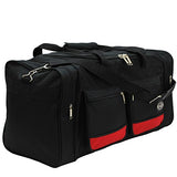 30-Inch Two-Tone Sports Duffel Bag/Travel Duffel/in 3 Colors (Black/Red)