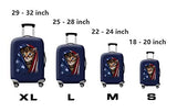 WUJIAONIAO Travel Luggage Cover Spandex Suitcase Protector Washable Baggage Covers (S (for 18-20 inch luggage), Go Travel)