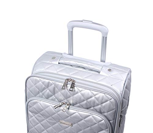 BCBGeneration Designer 24 Inch Luggage with Spinner Wheels for Women,  Expandable Softside Medium Suitcase Lightweight Checked Bag
