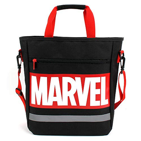 MARVEL Logo Title Tote Shoulder Secondary Bag with Velcro Closure