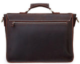 Berchirly Real Leather Lawyer Briefcase, Laptop Messenger Shoulder Bag Tote