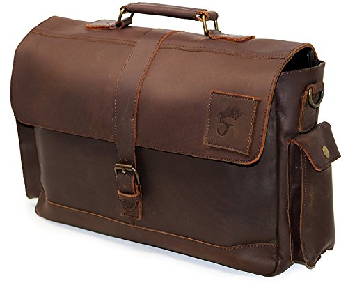 Men's Office Bags Leather Messenger Bags Men's Laptop Shoulder