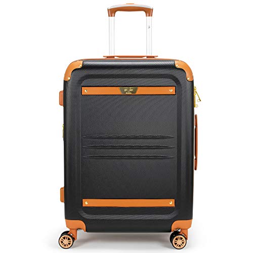 19V69 Italia Vintage 20 Expandable Spinner Carry-on Suitcase