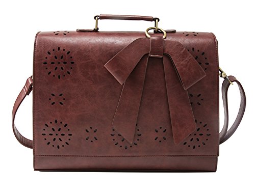 Women's pu discount detachable bow briefcase