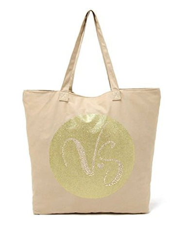 NWT Victoria's Secret Large Tote Bag  Studded tote, Victoria secret beach  bags, Gold tote bag