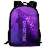 Godzilla Backpack King of The Monsters Backpack Bookbag for Kids Teenagers (K)