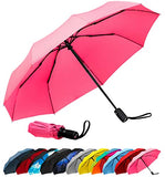 Repel Windproof Travel Umbrella with Teflon Coating (Pink)