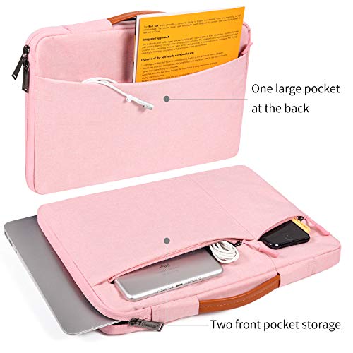 Inch Waterpoof Laptop Briefcase Bag for Girls Women Acer Chromebook  15Aspire E 15Aspire 3 5 MSI GV62 GS65 HP ENVY x360 15 Lenovo Dell Inspiron  15 Laptop Bag Pink 