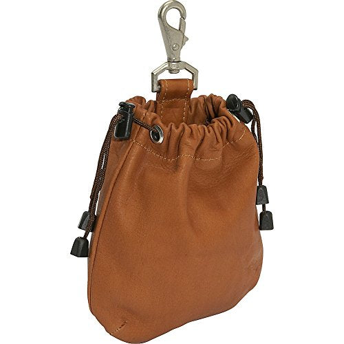 Shop Piel Leather Drawstring Pouch, Saddle, O – Luggage Factory