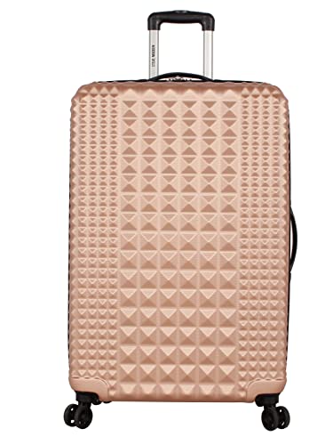 Steve Madden Designer Luggage Collection- 3 Piece Softside Expandable Lightweight Spinner Suitcases- Travel Set Includes Under Seat Bag, 20-inch