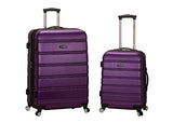 Rockland Luggage 20 Inch 28 Inch 2 Piece Expandable Spinner Set, Purple, One Size