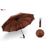 MMTC Stylish Automatic Folding Travel Umbrella, 10 Ribs Auto Open and Close, Windproof Umbrella for