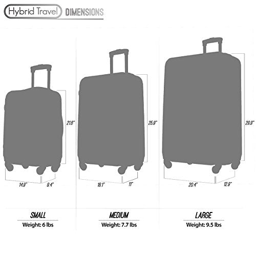 3 Pc Luggage Set Durable Lightweight Spinner Suitecase Lug3 Ss386A ...