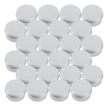 Tosnail 1 oz. Aluminum Round Lip Balm Tin Container Bottle with Screw Thread Lid - Pack of 24