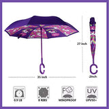 MRTLLOA Kids Umbrella, Reverse Kids Umbrella Girls, Inverted Kids Umbrella Boys, Upside Down Umbrellas for Kids Boys & Girls, Unicorn Gifts for Girls, Age 4-13 (Dreamy Union)