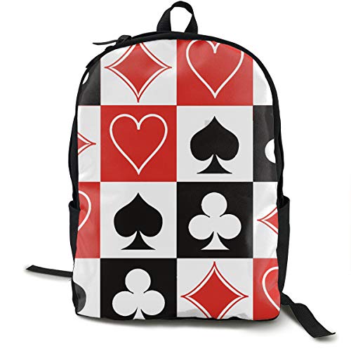 Shops Poker Backpack For Kids and Adults / Poker Laptop Backpack / Poker Travel Backpack / Poker Rucksack / Best Custom Printed Backpack