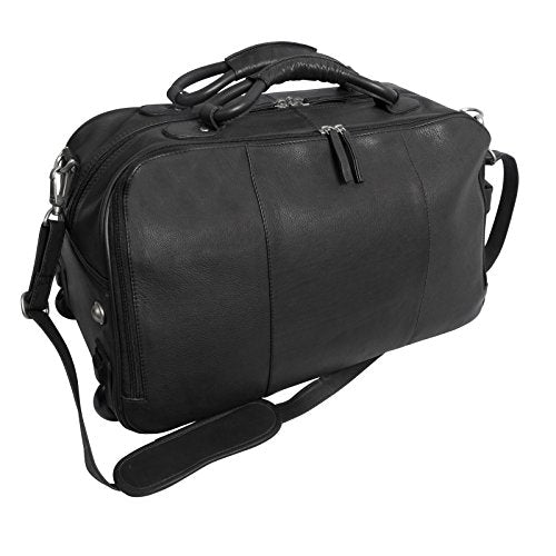 Canyon Outback Wildcat Canyon 20 Inch Rolling Leather Duffel Bag Black One Size