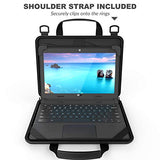 UZBL 11-11.6 inch EVA Always On Work-in Protective Laptop Sleeve and Case with Accessory Pouch,