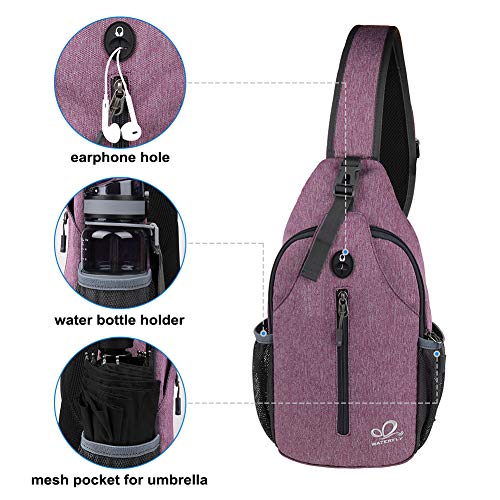 WATERFLY Crossbody Sling Backpack Sling Bag Travel Hiking Chest Bag Daypack  - Review, Oct 2022 