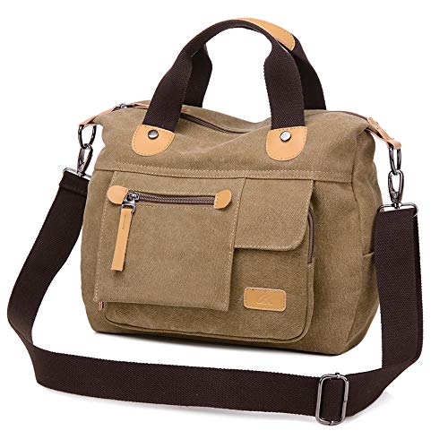 Gashen Canvas Handbag Casual Messenger Bag Shoulder Bag Travel ...
