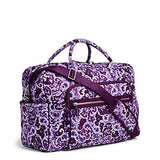 Vera Bradley Women's Iconic Weekender Travel Bag-Signature, Lilac Paisley