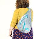 ENO - Eagles Nest Outfitters Kanga Sling Backpack, Grey/Aqua