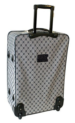 American Flyer Signature 4pc Softside Checked Luggage Set - Navy