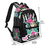 The Disastrous Life Of Saiki K Casual Backpack Computer Shoulders Bag Cool Lightweight Hiking Backpack Bookbags