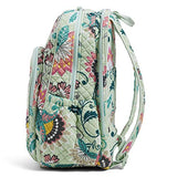 Vera Bradley Iconic Campus Backpack, Signature Cotton, Mint Flowers