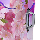 GIOVANIOR Cartoon Hummingbird Peach Blossom Luggage Cover Suitcase Protector Carry On Covers