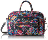 Vera Bradley Iconic Compact Weekender Travel Bag, Signature Cotton, pretty Posies