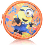 Minions Round Purse Coin Pouch, 8 Cm, Orange